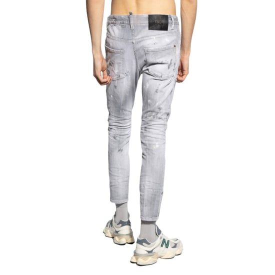 Dsquared2 Grijze Skater Jeans Verfdesign - Image 6