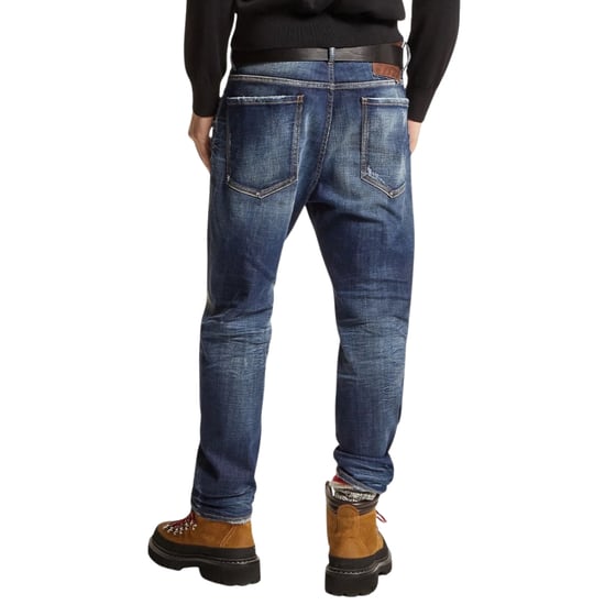 Dsquared2 Donker Marineblauw Desert Wash Bro Jeans - Image 4
