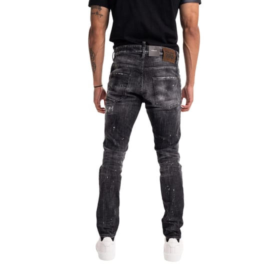 Dsquared2 Zwarte Skaterjeans Met Rocky Mountains-wassing - Image 6