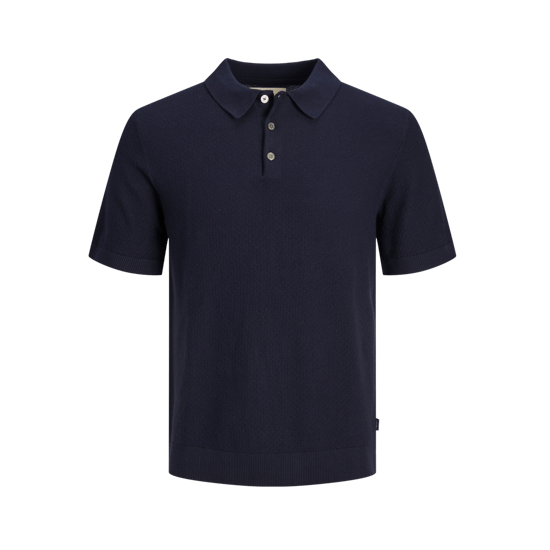 Jack & Jones Polo SS Sandri Knit Polo Blauw - Image 1