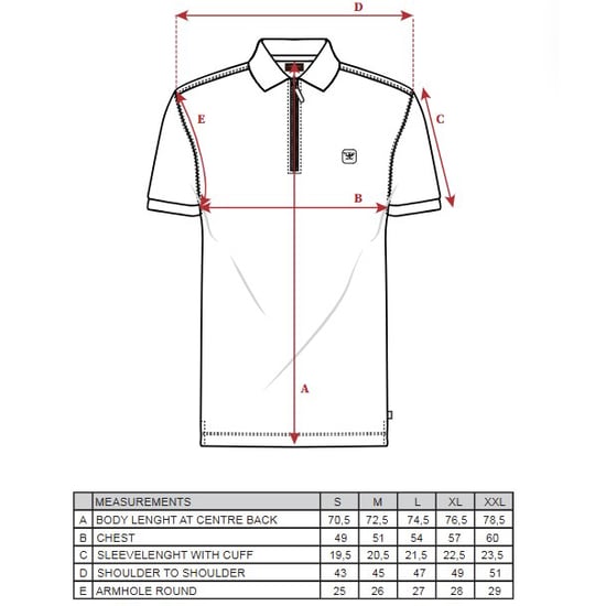 Cappuccino Italia Polo SS Polo Zip Polo Torino Wit - Image 3