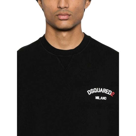 Dsquared2 Small Milano Logo Cool Fit Black Sweatshirt - Image 5