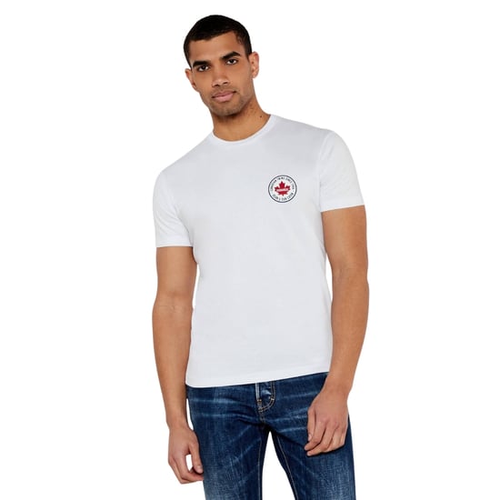 Dsquared2 T-shirt Met Klein Esdoornlogo In Wit - Image 3