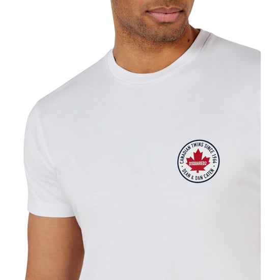 Dsquared2 T-shirt Met Klein Esdoornlogo In Wit - Image 5