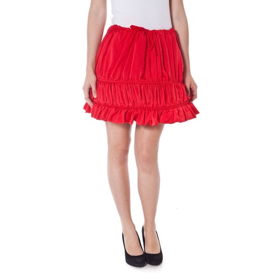 Rode Rimpel Mini Rok - Image 1