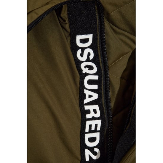 Dsquared2 Techno Down Militair Groene Bomberjack Met Capuchon - Image 5