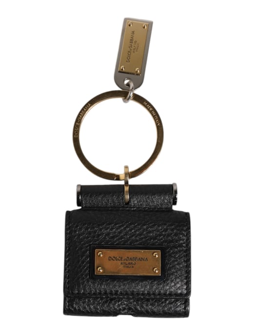 Leren Sleutelhanger Met Metalen Ring - Image 1