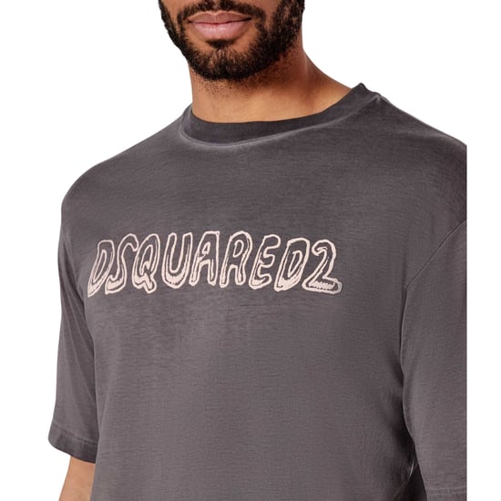 Dsquared2 Best Fade Loose Fit Cartoon Logo T-shirt Houtskoolgrijs - Image 6