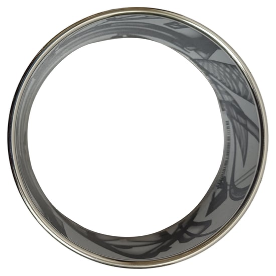 Hermès Please, Check-In Bangle Armband in Zwart Metaal - Image 4