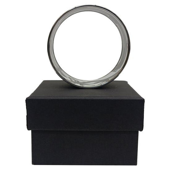 Hermès Please, Check-In Bangle Armband in Zwart Metaal - Image 6