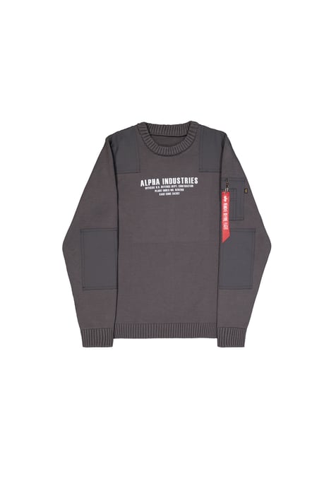 Military Knit Sweatshirt - Image 1