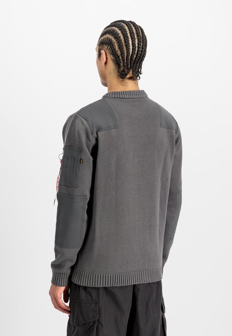 Military Knit Sweatshirt - Image 3