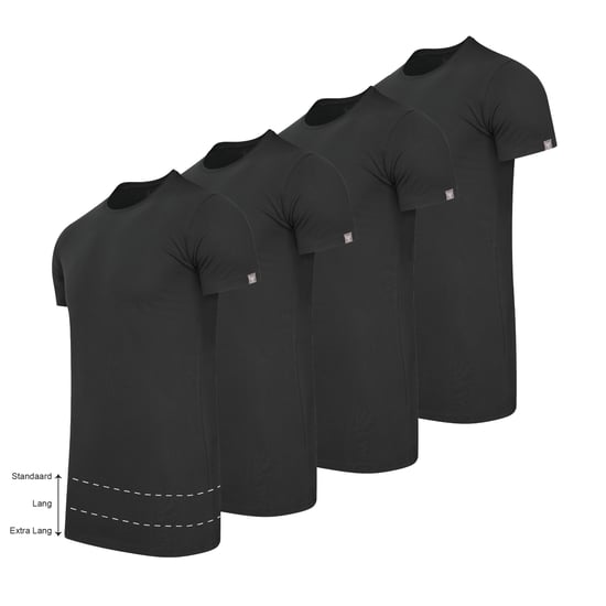 Cappuccino Italia Tee SS 4-Pack T-shirts Zwart - Image 2