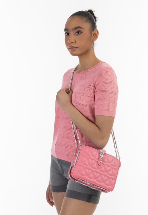 Mymo schoudertas Dames roze - Image 3