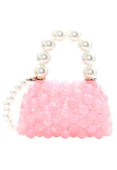 Mymo Handtas Dames roze wit - Image 1