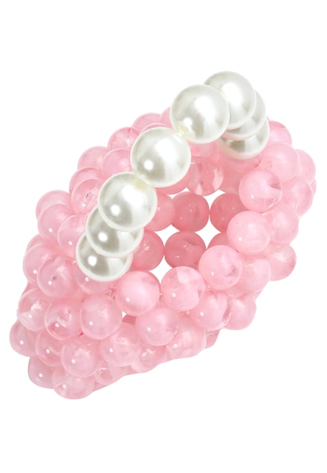 Mymo Handtas Dames roze wit - Image 2