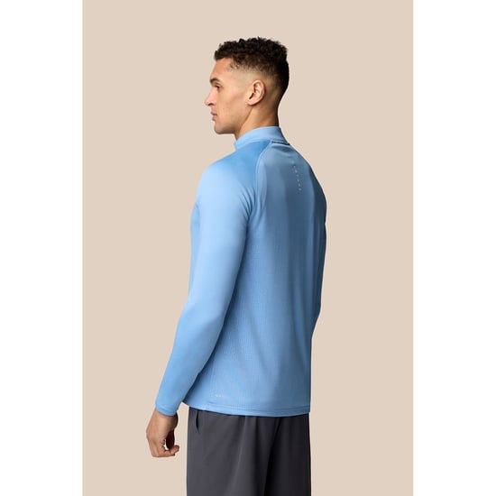 Castore Adapt 1/4 Zip Top Polyester Heren Zwarte Activewear T-Shirts - Image 3