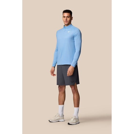 Castore Adapt 1/4 Zip Top Polyester Heren Zwarte Activewear T-Shirts - Image 4