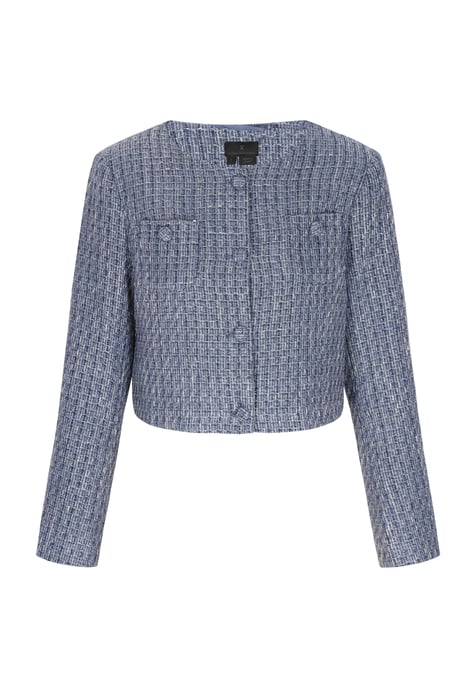 Dreimaster Blazer vrouwen marine glitter - Image 1