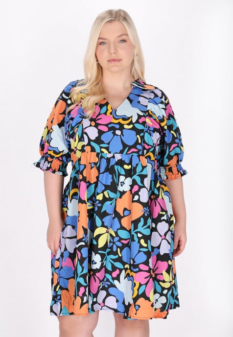 Mymo Grote maten jurk vrouwen Blauw - Image 3