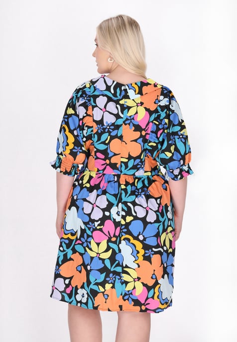 Mymo Grote maten jurk vrouwen Blauw - Image 4