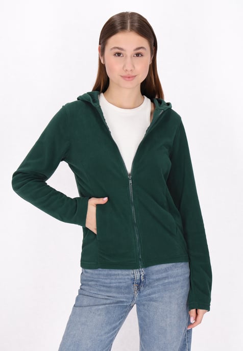 Mymo Fleece jas Dames donkergroen - Image 3