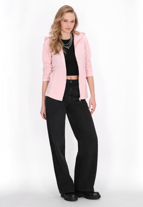 Mymo Fleece jas Dames lichtroze - Image 2