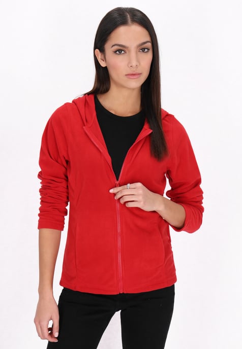 Mymo Fleece jas Dames rood - Image 3