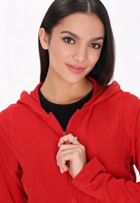 Mymo Fleece jas Dames rood - Image 5