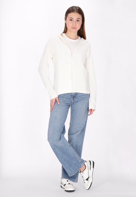 Mymo Fleece jas Dames wit - Image 2