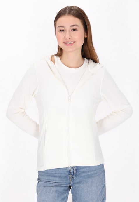 Mymo Fleece jas Dames wit - Image 3