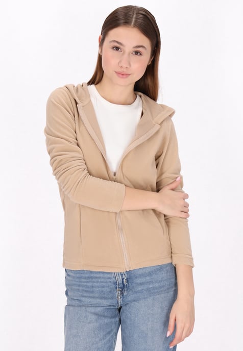 Mymo Fleece jas Dames beige - Image 3