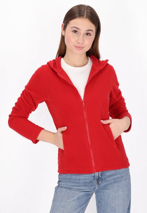 Mymo Fleece jas Dames rood - Image 3