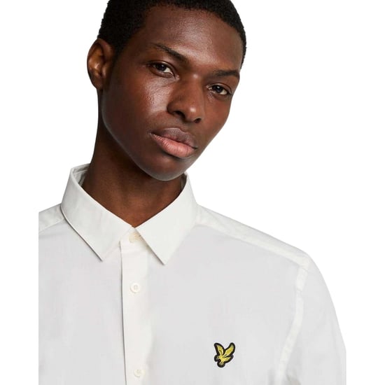Lyle & Scott Heren Bamboe Shirt Met Lange Mouwen (Wit) - Image 3
