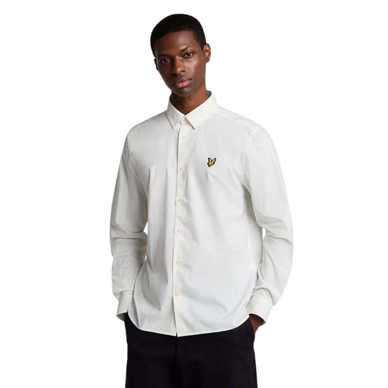 Lyle & Scott Heren Bamboe Shirt Met Lange Mouwen (Wit) - Image 4