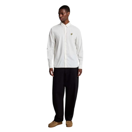 Lyle & Scott Heren Bamboe Shirt Met Lange Mouwen (Wit) - Image 5