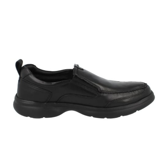 Hush Puppies Heren Harold Leren Slip-on Flats (Zwart) - Image 1