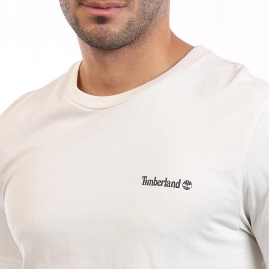 Timberland Heren Lineair Logo T-Shirt (Beige) - Image 3