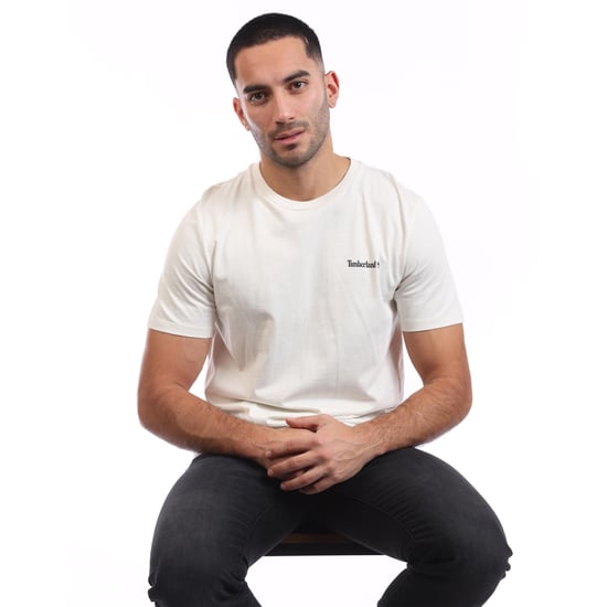 Timberland Heren Lineair Logo T-Shirt (Beige) - Image 4