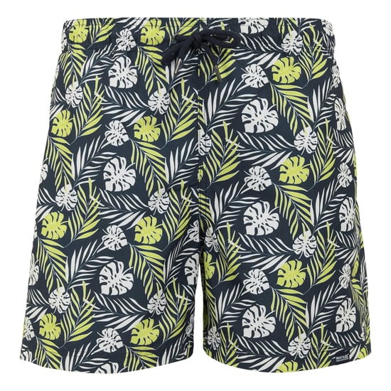 Regatta Heren Loras Leaf Zwemshort (Marine) - Image 1