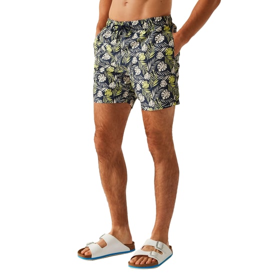 Regatta Heren Loras Leaf Zwemshort (Marine) - Image 4