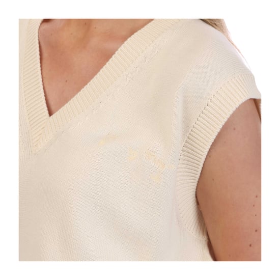 Off White Dames Zwemmen Mouwloos Top (Beige) - Image 3