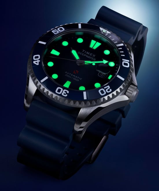 Timex Deep Water Meridian Heren Horloge Blauw TW2Y39900 - Image 6