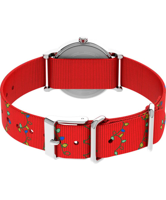 Timex Peanuts Weekender Unisex Horloge Rood TW2Y39500 - Image 4
