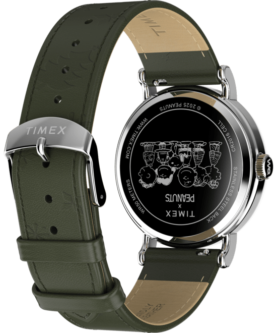 Timex Peanuts Weekender Main Line Heren Horloge Groen TW2Y12400 - Image 3