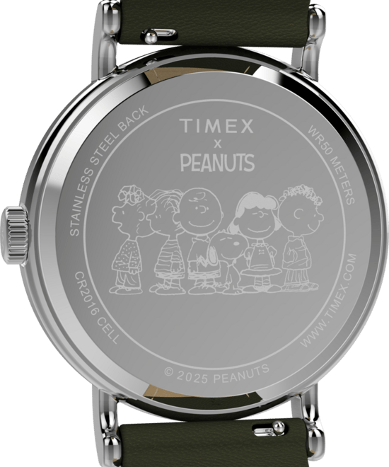 Timex Peanuts Weekender Main Line Heren Horloge Groen TW2Y12400 - Image 4