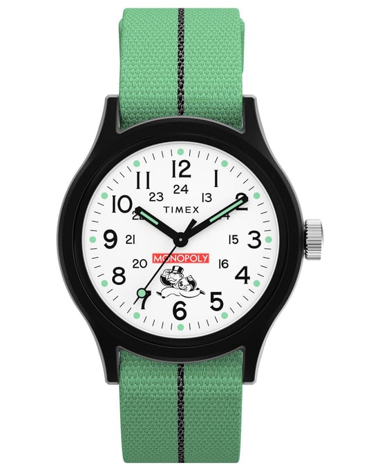 Timex X Monopoly Heren Horloge Groen TW2Y47100 - Image 1
