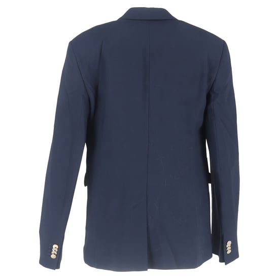 Loro Piana Enkelgeknoopte Blazer in Marineblauw Wol - Image 3