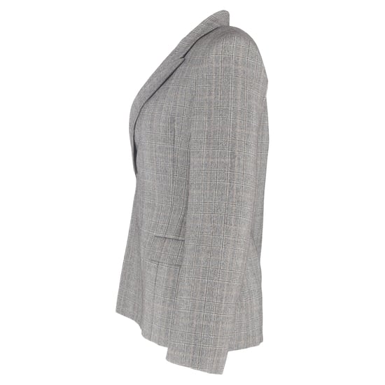 Balenciaga Prince Of Wales Gecheckte Blazer in Grijs Wol - Image 2