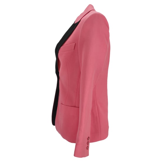 Emilio Pucci enkelgeknoopte blazer met zakken in roze wol - Image 2